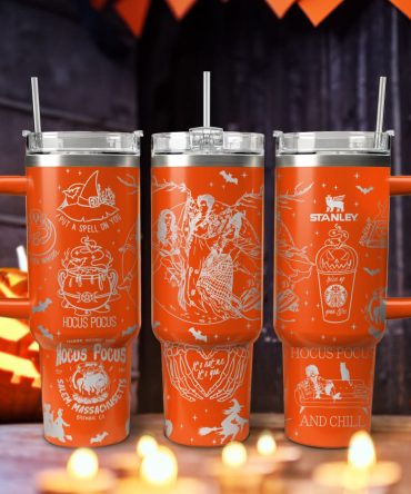 Hocus Pocus Movies Custom Stanley Quencher 40Oz Stainless Steel Tumbler With Handle