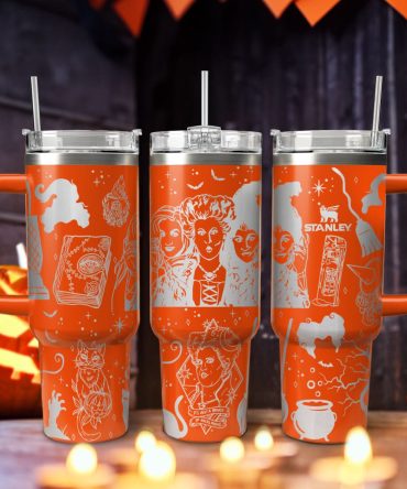 Hocus Pocus Movies Custom Stanley Quencher 40Oz Stainless Steel Tumbler With Handle