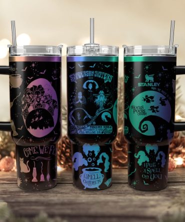 Hocus Pocus Movies Custom Stanley Quencher 40Oz Stainless Steel Tumbler With Handle