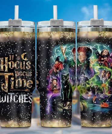 Hocus Pocus Movies Custom Stanley Quencher 40Oz Stainless Steel Tumbler With Handle