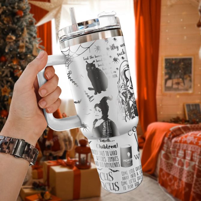 Hocus Pocus Movies Custom Stanley Quencher 40Oz Stainless Steel Tumbler With Handle