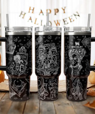 Hocus Pocus Movies Custom Stanley Quencher 40Oz Stainless Steel Tumbler With Handle