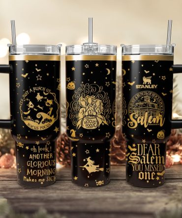 Hocus Pocus Movies Custom Stanley Quencher 40Oz Stainless Steel Tumbler With Handle