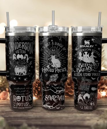 Hocus Pocus Movies Custom Stanley Quencher 40Oz Stainless Steel Tumbler With Handle