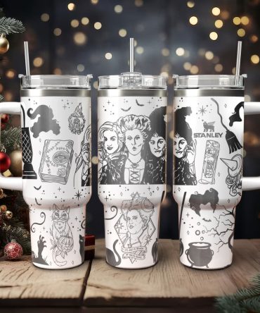 Hocus Pocus Movies Custom Stanley Quencher 40Oz Stainless Steel Tumbler With Handle