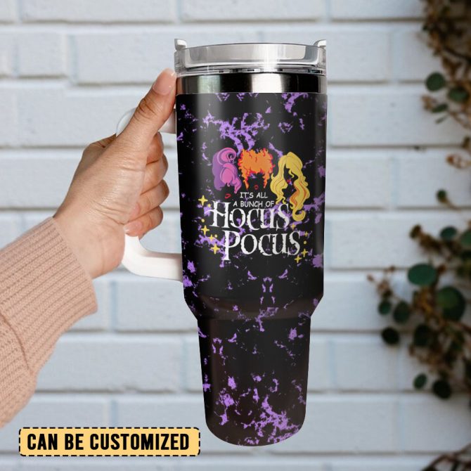Hocus Pocus Movies Custom Stanley Quencher 40Oz Stainless Steel Tumbler With Handle - Image 3