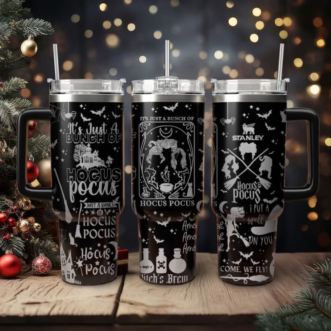 Hocus Pocus Movies Custom Stanley Quencher 40Oz Stainless Steel Tumbler With Handle