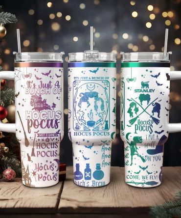 Hocus Pocus Movies Custom Stanley Quencher 40Oz Stainless Steel Tumbler With Handle