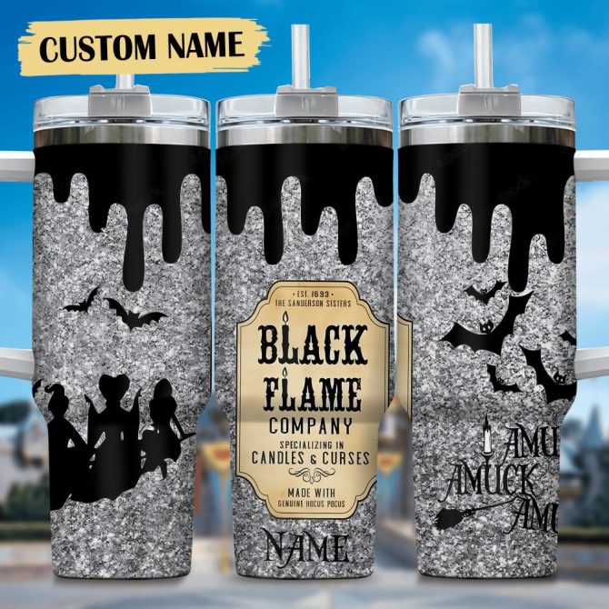 Hocus Pocus Movies Custom Stanley Quencher 40Oz Stainless Steel Tumbler With Handle