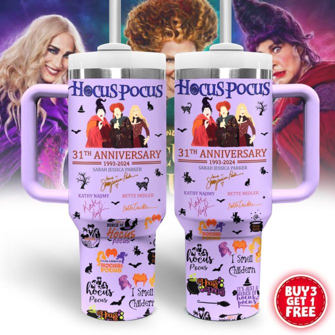 Hocus Pocus Movies Custom Stanley Quencher 40Oz Stainless Steel Tumbler