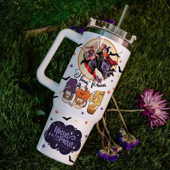 Hocus Pocus Movies Custom Stanley Quencher 40Oz Stainless Steel Tumbler - Image 7