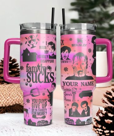 Home Alone Movies Custom Stanley Quencher 40Oz Stainless Steel Tumbler With Handle
