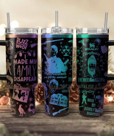 Home Alone Movies Custom Stanley Quencher 40Oz Stainless Steel Tumbler With Handle