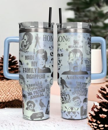 Home Alone Movies Custom Stanley Quencher 40Oz Stainless Steel Tumbler With Handle