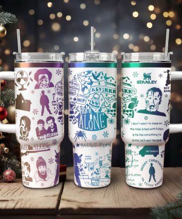 Home Alone Movies Custom Stanley Quencher 40Oz Stainless Steel Tumbler With Handle