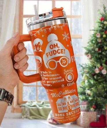 Home Alone Movies Custom Stanley Quencher 40Oz Stainless Steel Tumbler With Handle