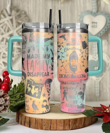 Home Alone Movies Custom Stanley Quencher 40Oz Stainless Steel Tumbler With Handle