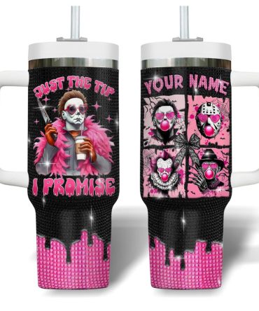 Horror Characters Movies Custom Stanley Quencher 40Oz Stainless Steel Tumbler With Handle