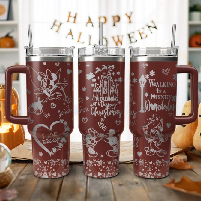 Horror Characters Movies Custom Stanley Quencher 40Oz Stainless Steel Tumbler With Handle
