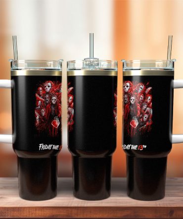 Horror Characters Movies Custom Stanley Quencher 40Oz Stainless Steel Tumbler With Handle