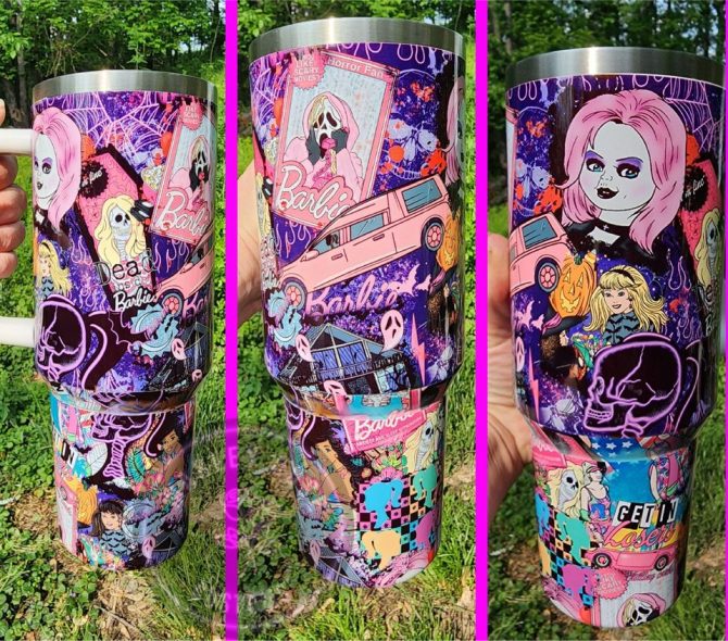 Horror Movies Custom Stanley Quencher 40Oz Stainless Steel Tumbler - Image 2