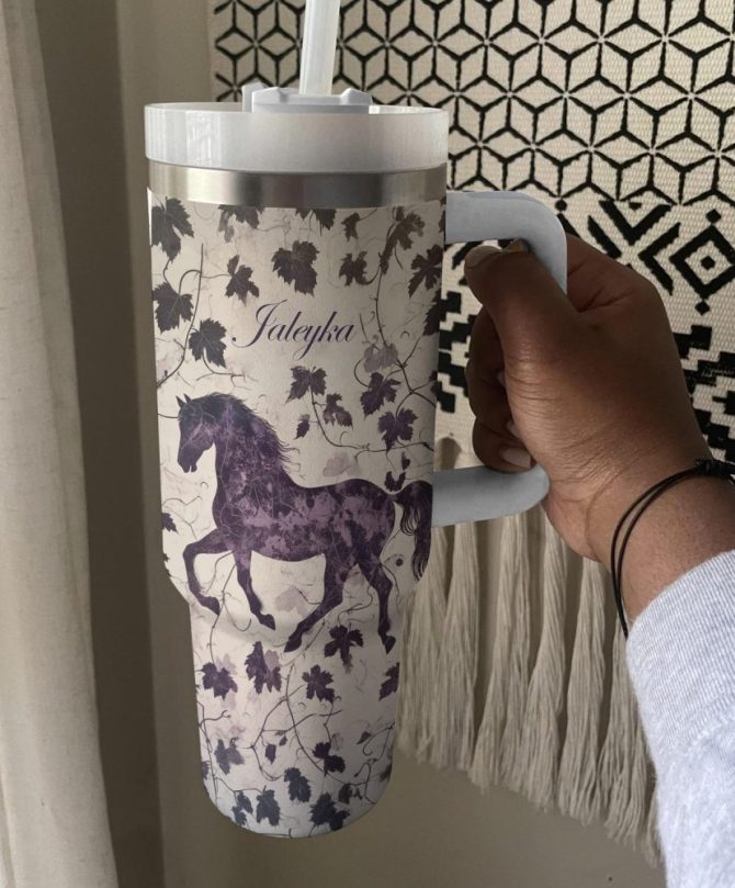 Horse Animal Custom Stanley Quencher 40Oz Stainless Steel Tumbler With Handle - Image 4