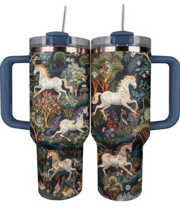 Horse Custom Stanley Quencher 40Oz Stainless Steel Tumbler With Handle