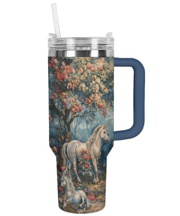Horse Custom Stanley Quencher 40Oz Stainless Steel Tumbler With Handle