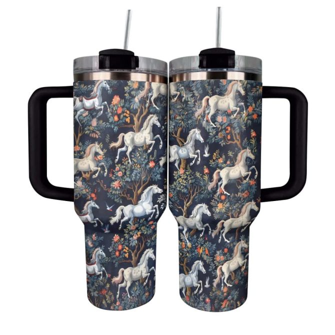 Horse Custom Stanley Quencher 40Oz Stainless Steel Tumbler With Handle - Image 8