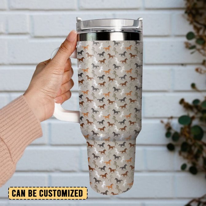 Horse Custom Stanley Quencher 40Oz Stainless Steel Tumbler With Handle - Image 3