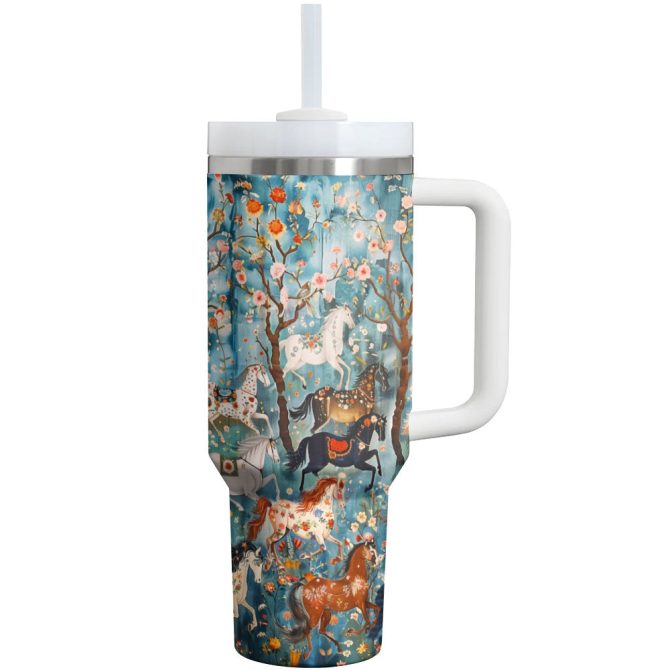 Horse Custom Stanley Quencher 40Oz Stainless Steel Tumbler With Handle - Image 8