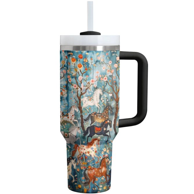 Horse Custom Stanley Quencher 40Oz Stainless Steel Tumbler With Handle - Image 7