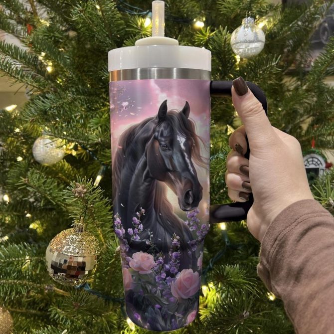 Horse Custom Stanley Quencher 40Oz Stainless Steel Tumbler With Handle - Image 4