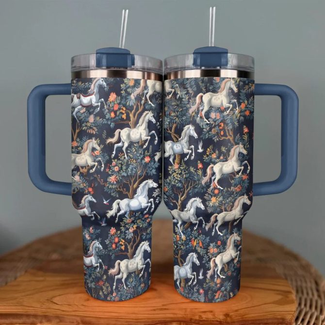 Horse Custom Stanley Quencher 40Oz Stainless Steel Tumbler With Handle - Image 3