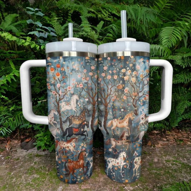 Horse Custom Stanley Quencher 40Oz Stainless Steel Tumbler With Handle - Image 5