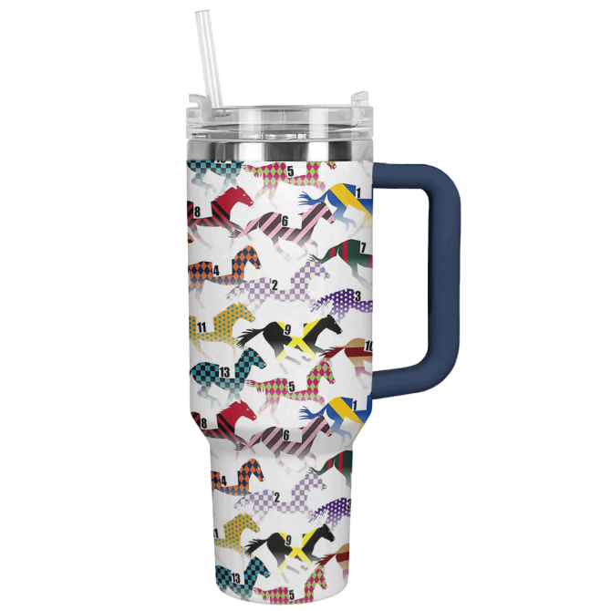 Horse Custom Stanley Quencher 40Oz Stainless Steel Tumbler With Handle