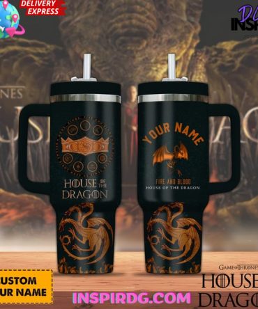 House Of The Dragon Tv Series Custom Stanley Quencher 40Oz Stainless Steel Tumbler