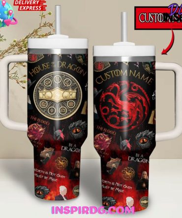 House Of The Dragon Tv Series Custom Stanley Quencher 40Oz Stainless Steel Tumbler