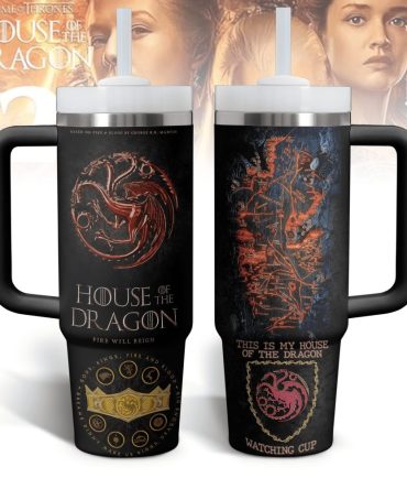 House Of The Dragon Tv Series Custom Stanley Quencher 40Oz Stainless Steel Tumbler With Handle