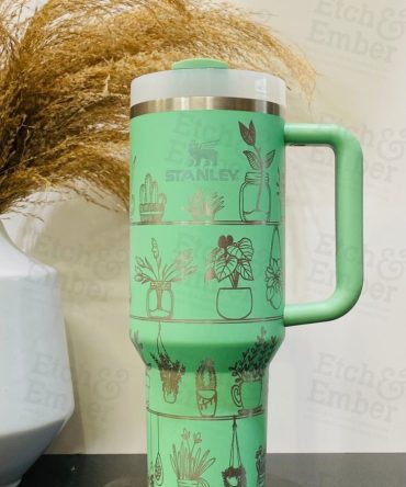 House Plant Custom Stanley Quencher 40Oz Stainless Steel Tumbler
