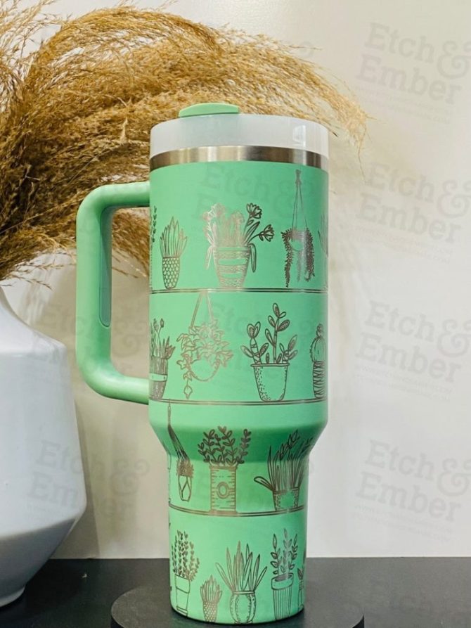 House Plant Custom Stanley Quencher 40Oz Stainless Steel Tumbler - Image 2