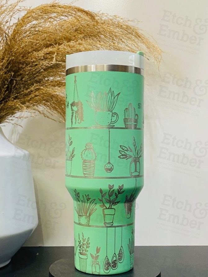 House Plant Custom Stanley Quencher 40Oz Stainless Steel Tumbler - Image 4
