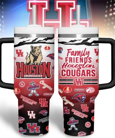 Houston Cougars Basketball Ncaa Custom Stanley Quencher 40Oz Stainless Steel Tumbler