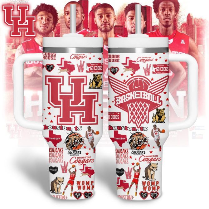 Houston Cougars Football Ncaa Custom Stanley Quencher 40Oz Stainless Steel Tumbler - Image 3