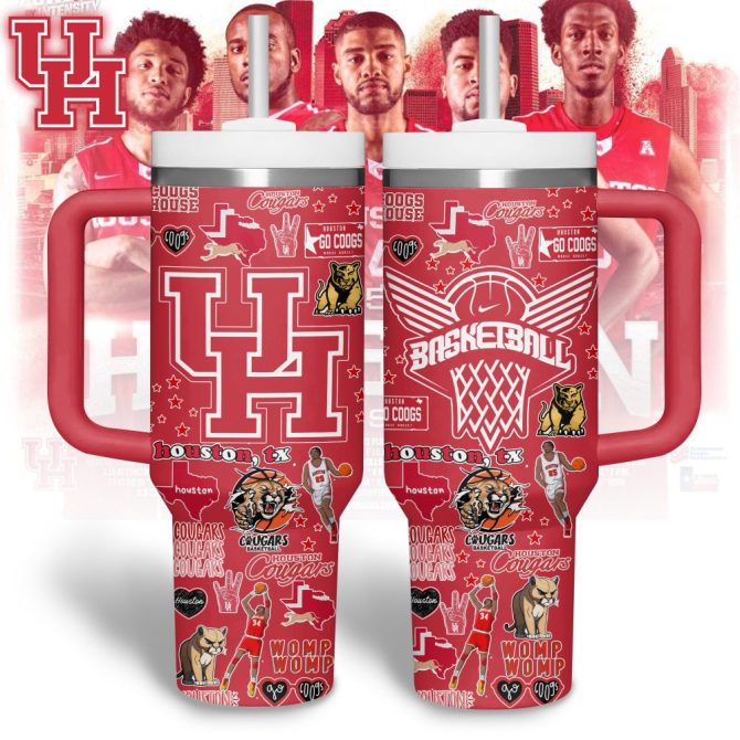 Houston Cougars Football Ncaa Custom Stanley Quencher 40Oz Stainless Steel Tumbler - Image 2