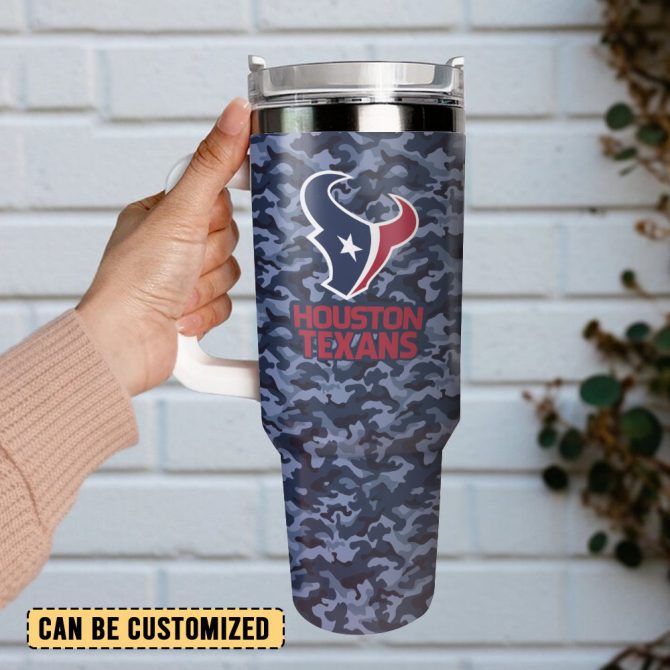 Houston Texans Nfl Custom Stanley Quencher 40Oz Stainless Steel Tumbler With Handle - Image 3