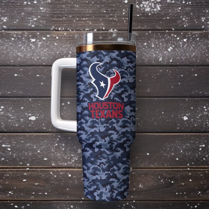 Houston Texans Nfl Custom Stanley Quencher 40Oz Stainless Steel Tumbler With Handle - Image 2