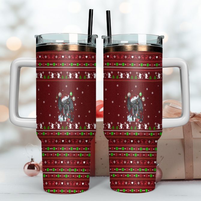 How To Train Your Dragon Movies Custom Stanley Quencher 40Oz Stainless Steel Tumbler With Handle - Image 4