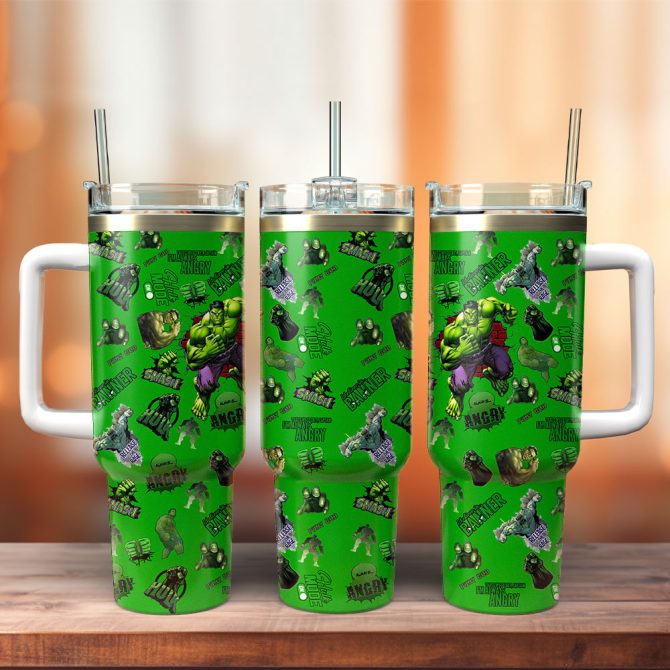 Hulk Movies Custom Stanley Quencher 40Oz Stainless Steel Tumbler With Handle