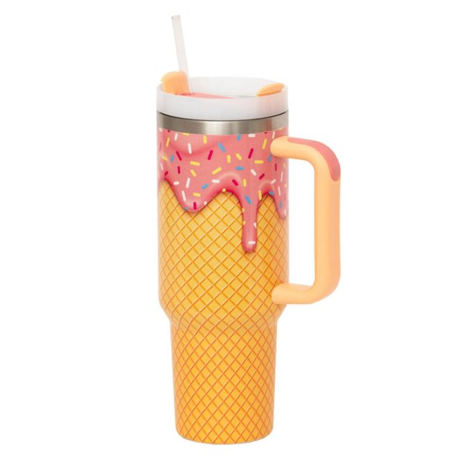 Ice Cream Custom Stanley Quencher 40Oz Stainless Steel Tumbler - Image 6